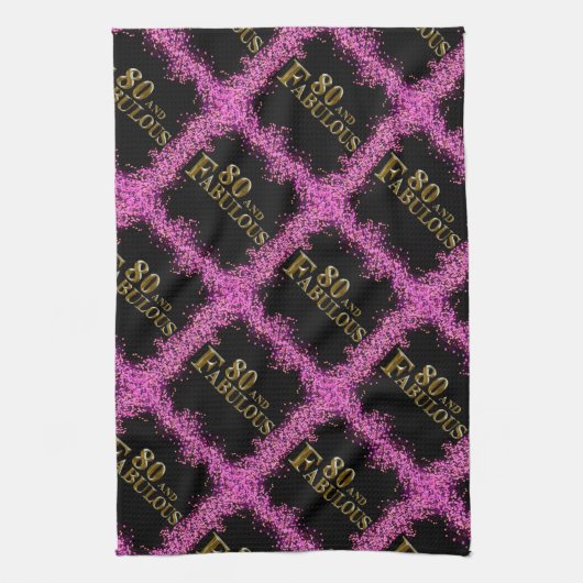 80誕生日 キッチンタオル (縦)