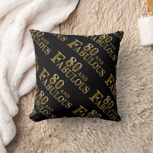 80誕生日 クッション (ブランケット)