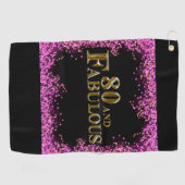 80誕生日 ゴルフタオル (横)