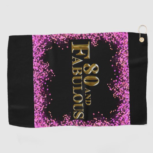 80誕生日 ゴルフタオル (横)