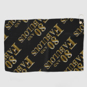 80誕生日 ゴルフタオル (横)