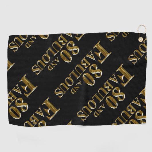 80誕生日 ゴルフタオル (横)