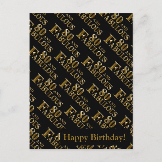 80誕生日 シーズンポストカード (正面)