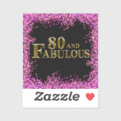 80誕生日 シール (シート)