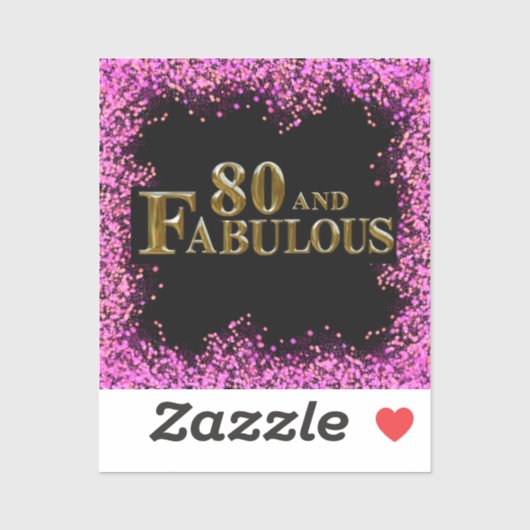 80誕生日 シール (シート)