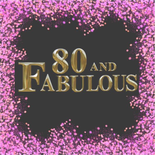 80誕生日 シール (正面)