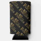 80誕生日 スリム缶クーラー (正面)