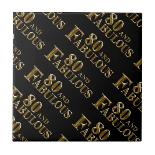 80誕生日 タイル (正面)