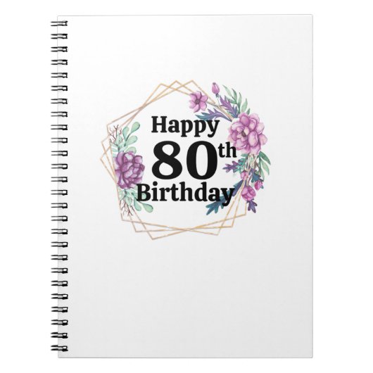 80誕生日 ノートブック (正面)