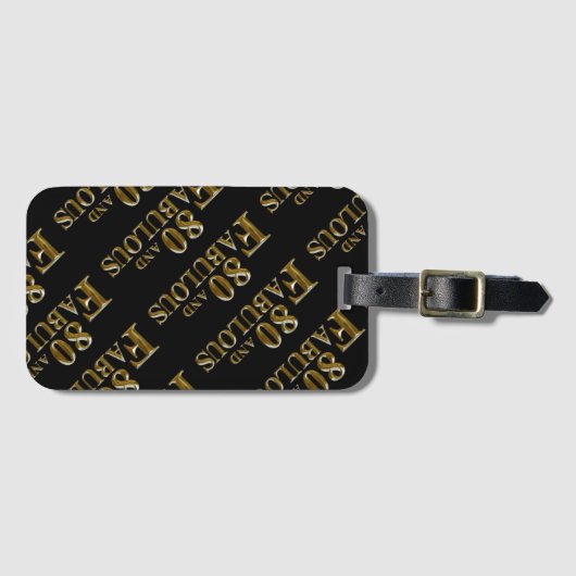 80誕生日 ラゲッジタグ (正面横)