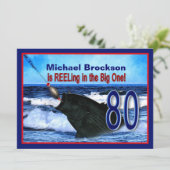 80誕生日 – 大きな魚の中で楽しむ 招待状 (スタンド正面)