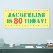 80誕生日 横断幕 (トレードショー)