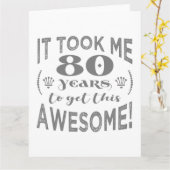 80誕生日 素晴らし カード (黄色い花)