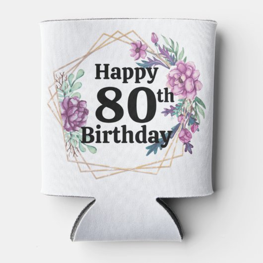 80誕生日 缶クーラー (正面)