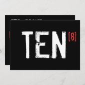 80誕生日-10~8招待状 招待状 (正面/裏面)