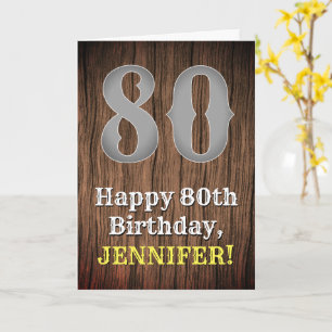 80誕生日: Country インスパイア Western  Look, Name カード