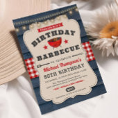 80誕生日BBQサマーバーベキューパーティの招待状 招待状