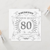 80誕生日Gagギフト カード (正面/裏面インサイチュ)