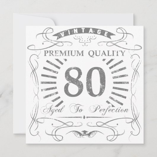 80誕生日Gagギフト カード (正面)