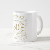 80誕生日Gagギフト ジャンボコーヒーマグカップ (正面右)
