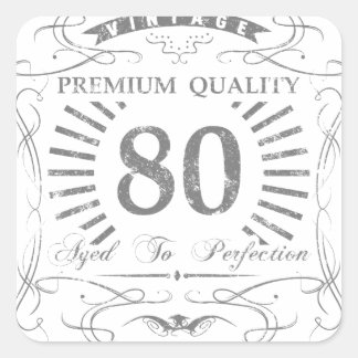 80誕生日Gagギフト スクエアシール