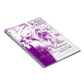 80誕生祝いフラワーブーケゲストブック ノートブック (右側)