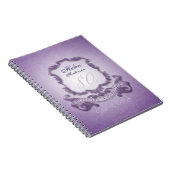 80誕生祝いヴィンテージフレームゲストブック ノートブック (右側)