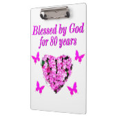 80賛美年のフローラデザイン クリップボード (左)