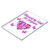 80賛美年のフローラデザイン ノートブック (左側)