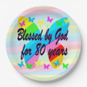 80賛美年間の神による紙プレート ペーパープレート (正面)