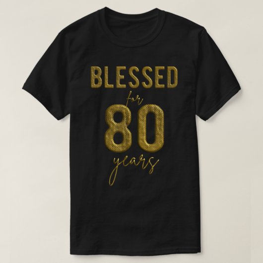 80賛美歳80誕生日クリスマスW Tシャツ (デザイン正面)