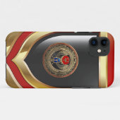 [800]聖なる金ゴールドエジプトの翼を持つスカラブとアンク Case-Mate iPhoneケース (裏面(横))