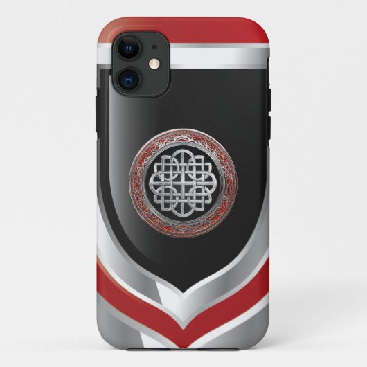 [800]聖ケルト銀ノットクロス Case-Mate iPhoneケース (裏面)