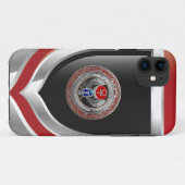 [800]聖銀エジプト翼スカラブ&アンク Case-Mate iPhoneケース (裏面(横))