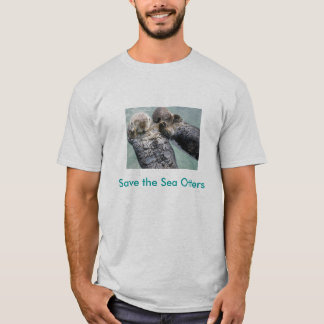 800px-Sea_otters_holding_handsは、海Otを…救います Tシャツ