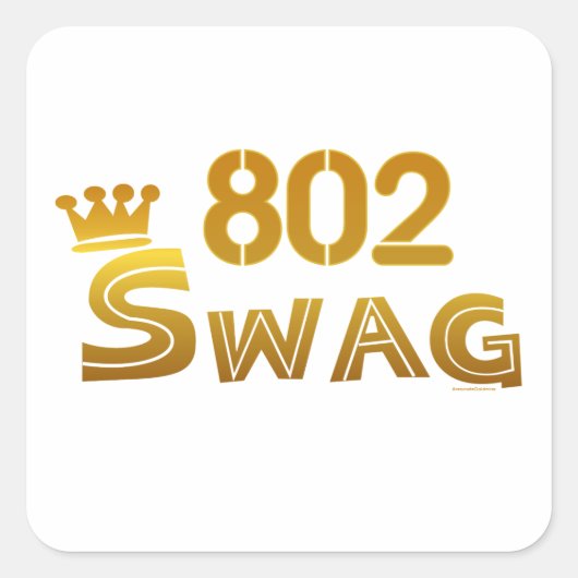 802バーモントスワッグ スクエアシール (正面)