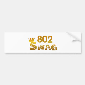 802ヴァーモントのスワッグ バンパーステッカー
