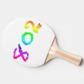 802卓球ラケット、赤ゴムバック 卓球ラケット (横)