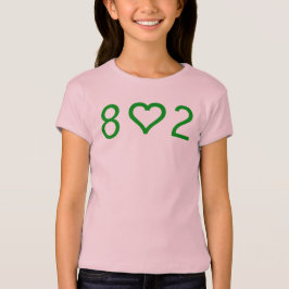 802 女の子用フィットベラベビードールシャツ Tシャツ
