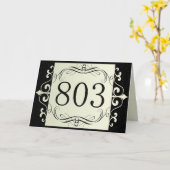 803市外局番 カード (黄色い花)