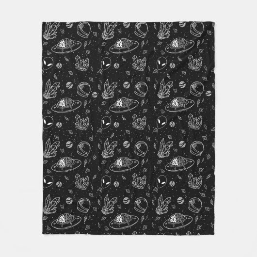 808エイリアン毛布 フリースブランケット (正面)