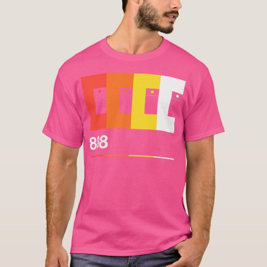 808リズム作曲家ドラムマシン Tシャツ (正面)