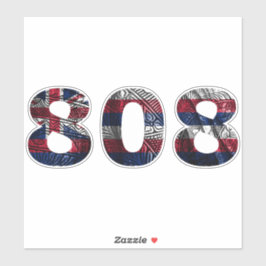 808部族ハワイ州旗 シール