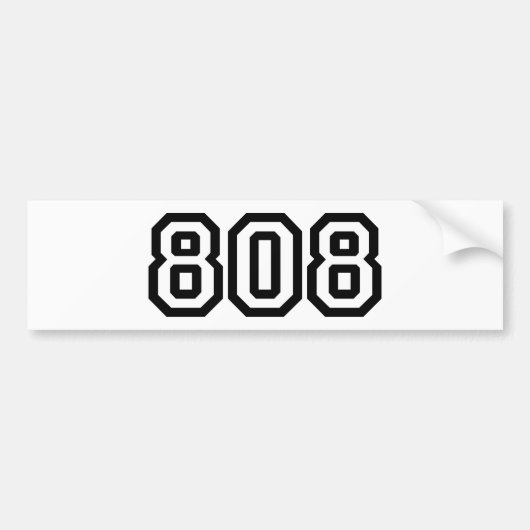 808 バンパーステッカー (正面)