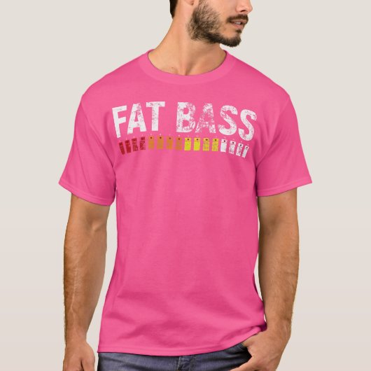 808 Fat Bass – 古い学校Edmドラムマシン Tシャツ (正面)