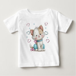 80% かわいい 20% ちゃらんぽらん 猫 ベビーTシャツ