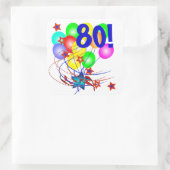 80!または任意の年齢誕生日バルーンのシール スクエアシール (バッグ)