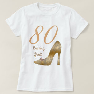 80 &ルッキングハ素晴らしイヒール銅製ボウ Tシャツ