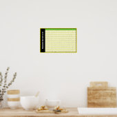 80-100の掛け算表 | 乗算チャートポスター ポスター (キッチン)