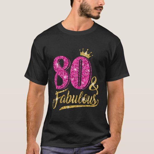 80 80素晴らしい80th Kクラウン Tシャツ (正面)